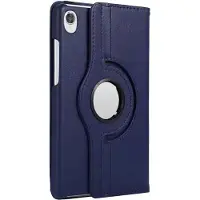 Ntech Hoes Geschikt voor Lenovo Tab M8 3rd Gen 2022 hoes Draaibare Book Multi stand Donker Blauw - Hoes Geschikt voor Lenovo Tab M8 HD LTE 2021Case Cover