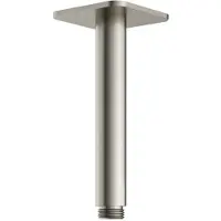 Hotbath Plafondbuis gal 15 cm vierkant geborsteld nikkel pvd