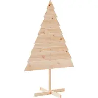 vidaXL Kerstdecoratie kerstboom 150 cm massief hout
