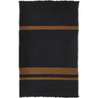 Libeco Plaid Oscar Black Stripe-135 x 220 cm