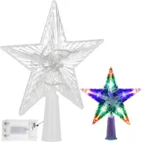 Springos Piek - Kerstster - 10 LED - Kerstdecoratie - Multicolor