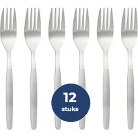 HorecaTraders Stijlvolle Tafelvorken RVS 20,5cm | 12 stuks