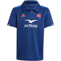 Adidas Functioneel shirt 'France Rugby Home ' donkerblauw / oranje / wit