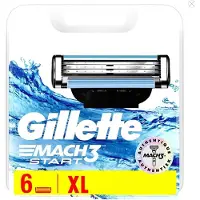 Gillette Mach3 Lames de recharge Pour Homme Lames de Rasoir Mach3 Start 6 lamé