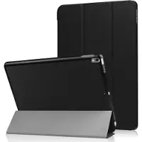 Ntech Tablet Hoes Geschikt voor iPad Air 11 2024 hoes Zwart Tri Fold Tablet Case - Smart Cover