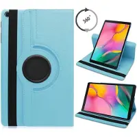 Ntech Hoes Geschikt voor Samsung Galaxy Tab S6 lite (2022 / 2021) Hoes - 360 graden draaibare tablethoes - Licht blauw