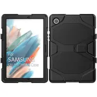 Ntech Samsung Tab A8 Hoes Extreme Robuuste Armor Case Hoesje Tablethoes - samsung tab A8 screenprotector Ingebouwde Extreme protectie Army Backcover hoes