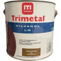 Trimetal Silvanol LM - Matte transparante impregneer en afwerkingsbeits - 2.50 L - 733 Antiek Eik