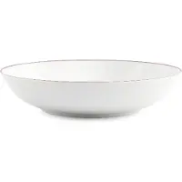 BonBistro Kom 21xH4cm coupe burgundy rim Basic White (Set van 6)