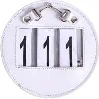QHP Startnummer Ricki Wit/Zilver - One size size