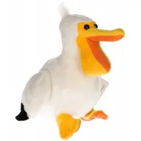 Merkloos Pluche pelikanen 17 cm - Vogel knuffels