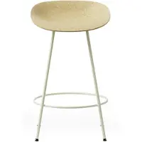 Normann Copenhagen Barstoel Mat Barstool 65 cm Cream Steel Hemp
