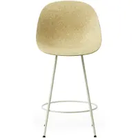 Normann Copenhagen Barstoel Mat Bar Chair 65 cm Cream Steel Hemp