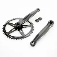 Overig Hzb kettingwiel/crankset staal 46 tands 170 mm 1/8 + 3/32 zwart