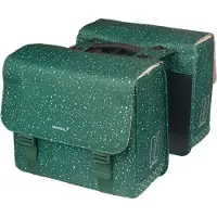 Basil Flair - Dubbele fietstas MIK - 35L - Groen - Waterafstotend - Reflectiedetails
