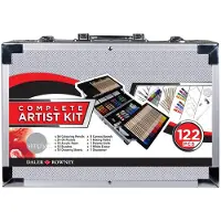 Daler Rowney Coffret complet d'artiste simply - 122 pieces - valisette en métal -