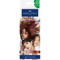 Faber-Castell - Duo aquarelmarker Goldfaber - set 6 stuks Portrait - brush / 0,6mm - FC-164523