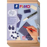 Fimo - ovenhardende boetseerklei - how-to-create-set - jeans-effect