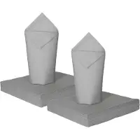 Givi Italia Feestelijke servetten - 100x - zilver - 3 laags - 33 x 33 cm