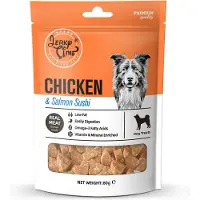 JERKY TIME - Chicken & Salmon Sushi - Hondensnack - Voordeelbundel 5 stuks
