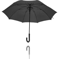 Discountershop Paraplu zwart Automatisch - Paraplu Automaat - Regen paraplu glasvezel - Windproof