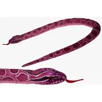 Merkloos Pluche knuffel dieren roze python slang van 150 cm - Knuffeldier