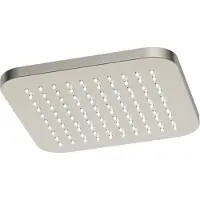 Hotbath Hoofddouche Gal Vierkant 22x22 cm Geborsteld Nikkel PVD