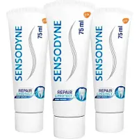 Sensodyne 3x Tandpasta Repair & Protect Cool Mint 75 Ml