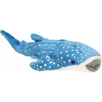 Merkloos Cornelissen Pluche knuffel walvis haai - blauw - 28 cm - Walvissen/Haaien speelgoed - dieren/vissen - Knuffel zeedieren