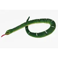Merkloos Cornelissen Knuffeldier Python slang - zachte pluche stof - premium knuffels - groen - 100 cm - Knuffeldier
