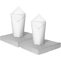 Givi Italia Feestelijke servetten - 100x - wit - 2 laags - 33 x 33 cm