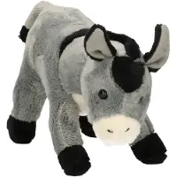 Merkloos Cornelissen Pluche knuffel dieren Ezel - grijs - 23 cm - Speelgoed boerderij knuffels - Knuffel boederijdieren
