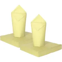 Givi Italia Feestelijke servetten - 80x - lichtgeel - 3 laags - 33x33cm