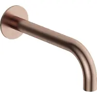Hotbath Cobber CB7098 Uitloop 23cm - Geborsteld Koper Pvd - Messing - Kranen, Badkranen, Baduitlopen - 8719874203548