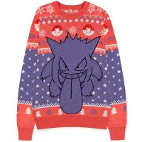 Difuzed Pokémon - Gengar Kersttrui - L - Roze/Paars