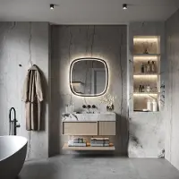 HiPP Spiegel Design Phantom 008 Met Verlichting Incl. Spiegelverwarming (Alle Maten)