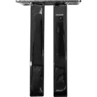 Furniture Legs Europe Stalen meubelpoot chroom vierkant 5 bij 2 cm en hoogte 13 cm