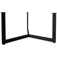 Furniture Legs Europe Stalen salononderstel zwart rond ø 73 cm en hoogte 43 cm (2 x 4 cm)