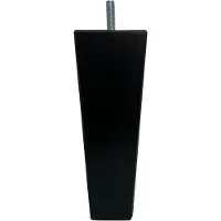 Furniture Legs Europe Meubelpoot zwart taps 5,5 bij 5,5 cm en hoogte 16 cm van massief hout (M8)