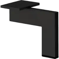 Furniture Legs Europe Stalen meubelpoot zwart design 14 bij 1,5 cm en hoogte 14 cm