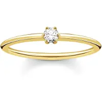 Thomas Sabo - TR2312-414-14-52 - Ring - Dames - 925er Zilver geel verguld - ringmaat 52