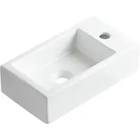 Wiesbaden Rhea M fontein rechts 40 x 22 x 11 cm keramiek glans wit