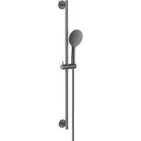 Wiesbaden Glijstangset remi met handdouche 3 standen 150 cm gunmetal