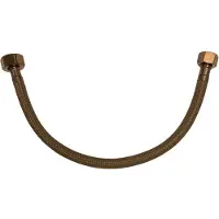 Best design Flexibele aansluitslang dijon 35 cm 1/2"x3/8" mat sunny bronze