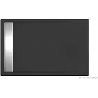 Xenz Easy Tray 110x90 douchevloer ebony mat zwart
