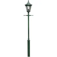 Konstsmide Virgo lantaarnpaal, 1-lamp, donkergroen VIRGO, groen, Kunststof