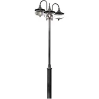 Konstsmide Lantaarnlamp Libra 3-lichts zwart