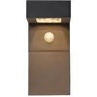 Star Trading Star Solar LED Wandlantaarn Vici 20 cm - 300 Lumen, Met Bewegingssensor, Energiezuinig en Weerbestendig - Sfeervolle Buitenverlichting voor Tuin, Balkon, Terras of Oprit