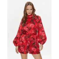Guess Marciano GUESS Eco Ls Jessica Mock Nk Romper Call Me Cherry Print Maat: S | Playsuits Outlet | Dames