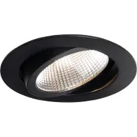 QAZQA Inbouwspot zwart 9,5cm incl. LED 1015 lm Dimbaar IP65 - Gaius